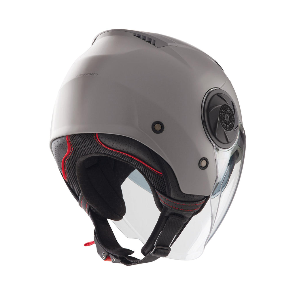 Casco Demi-Jet Doppia VisieraTucano Urbano EL'CITY GRIGIO MOONDUST OPACO *