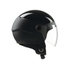 Carica l&#39;immagine nel visualizzatore di Gallery, Casco Demi-Jet doppia Visiera Tucano Urbano EL POP colore GRIGIO CARBONE OPACO *