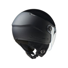 Carica l&#39;immagine nel visualizzatore di Gallery, Casco Demi-Jet doppia Visiera Tucano Urbano EL POP colore GRIGIO CARBONE OPACO *