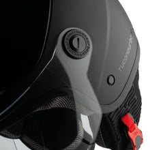 Carica l&#39;immagine nel visualizzatore di Gallery, Casco Demi-Jet doppia Visiera Tucano Urbano EL POP colore GRIGIO CARBONE OPACO *
