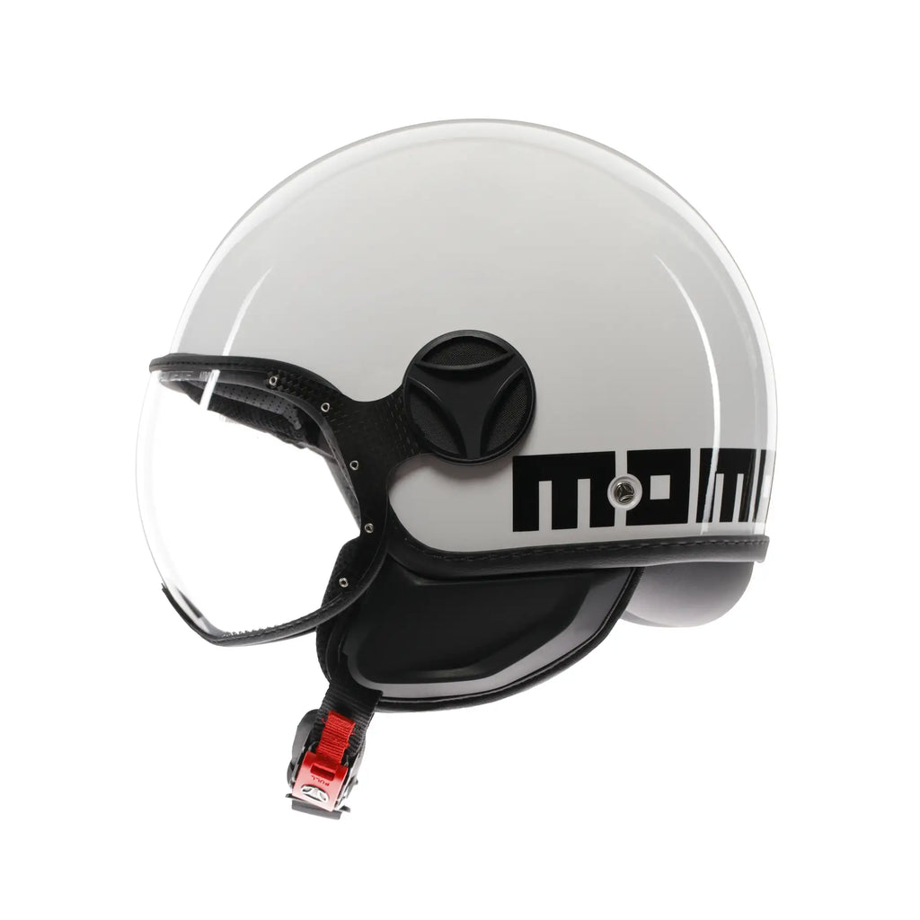 *MOMO DESIGN CLASSIC FIGHTER WHITE/BLACK VISIERA