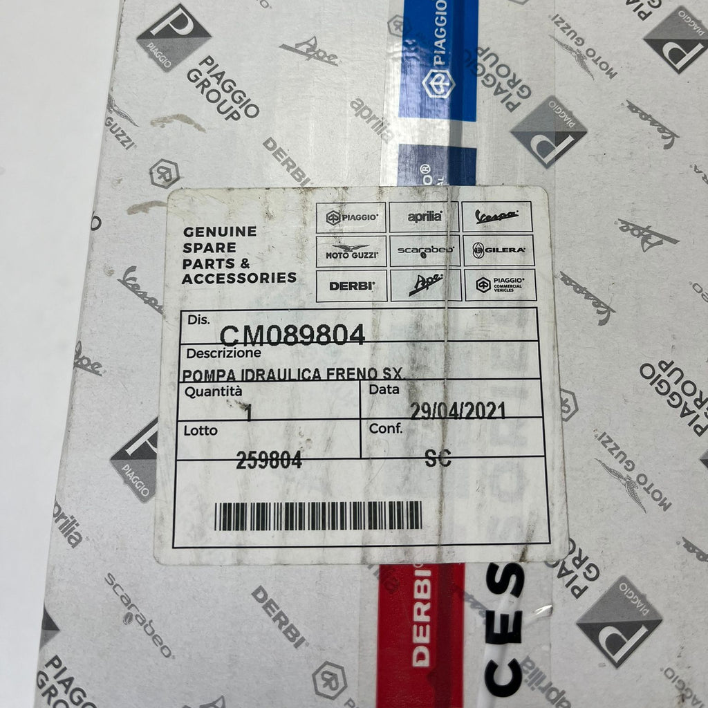 POMPA FRENO ORIGINALE PIAGGIO BEVERLY SX USATA CM089804