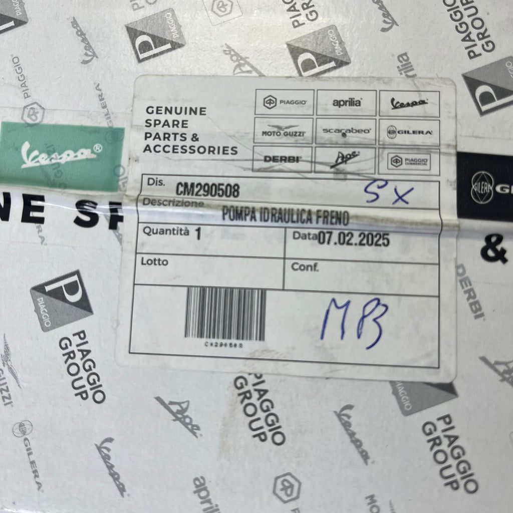 POMPA FRENO ORIGINALE PIAGGIO MP3 CM290508