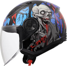 Carica l'immagine nel visualizzatore di Gallery, LS2 AIRFLOW 2 ZOMBIE OF616 Casco Jet Visiera *