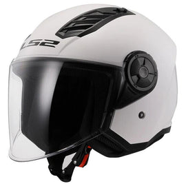 LS2 AIRFLOW 2 WHITE (BIANCO LUCIDO) CASCO JET VISIERA OF616 *