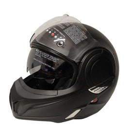 DURALEU CABRIO - CASCO MODULARE - NERO OPACO - TG L *