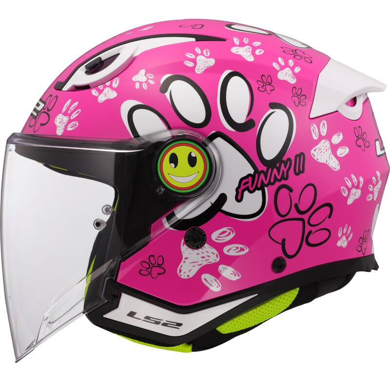 CASCO BAMBINO/JUNIOR LS2 FUNNY II PAWS PINK