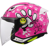CASCO BAMBINO/JUNIOR LS2 FUNNY II PAWS PINK