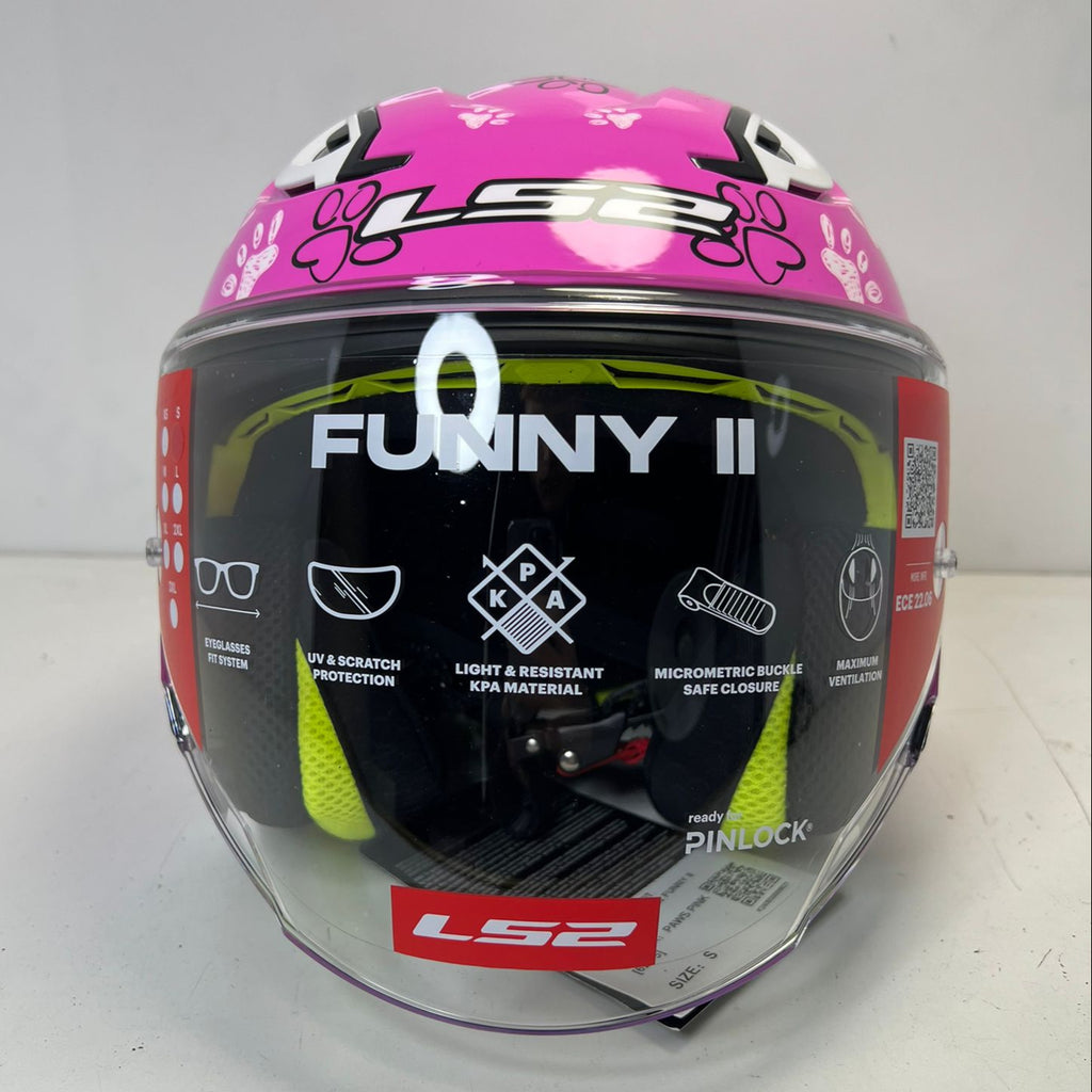 CASCO BAMBINO/JUNIOR LS2 FUNNY II PAWS PINK