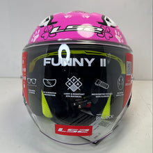 Carica l&#39;immagine nel visualizzatore di Gallery, CASCO BAMBINO/JUNIOR LS2 FUNNY II PAWS PINK