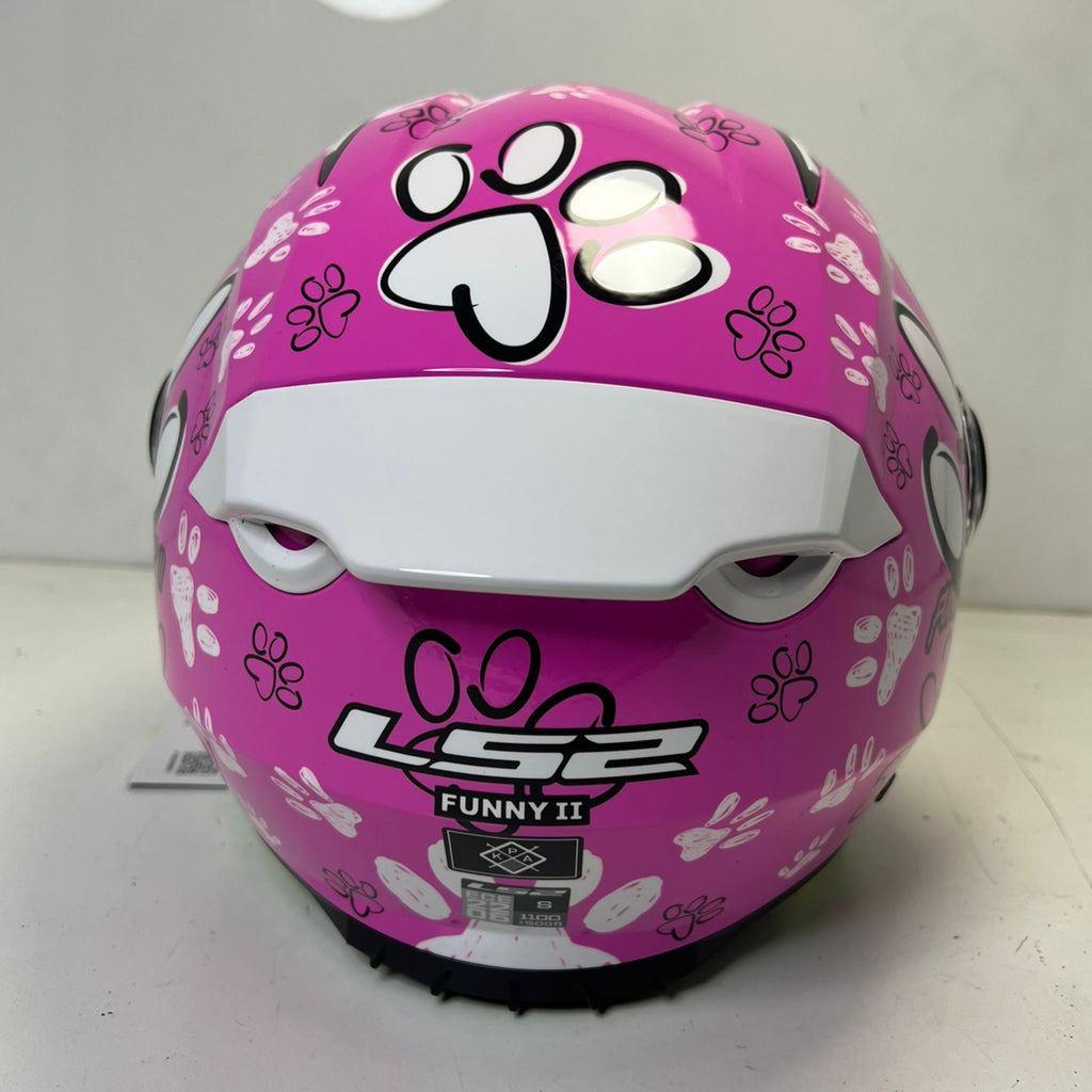 CASCO BAMBINO/JUNIOR LS2 FUNNY II PAWS PINK