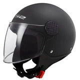 LS2 Sphere 2 OF558 Casco jet visiera - Solid Matt Black *