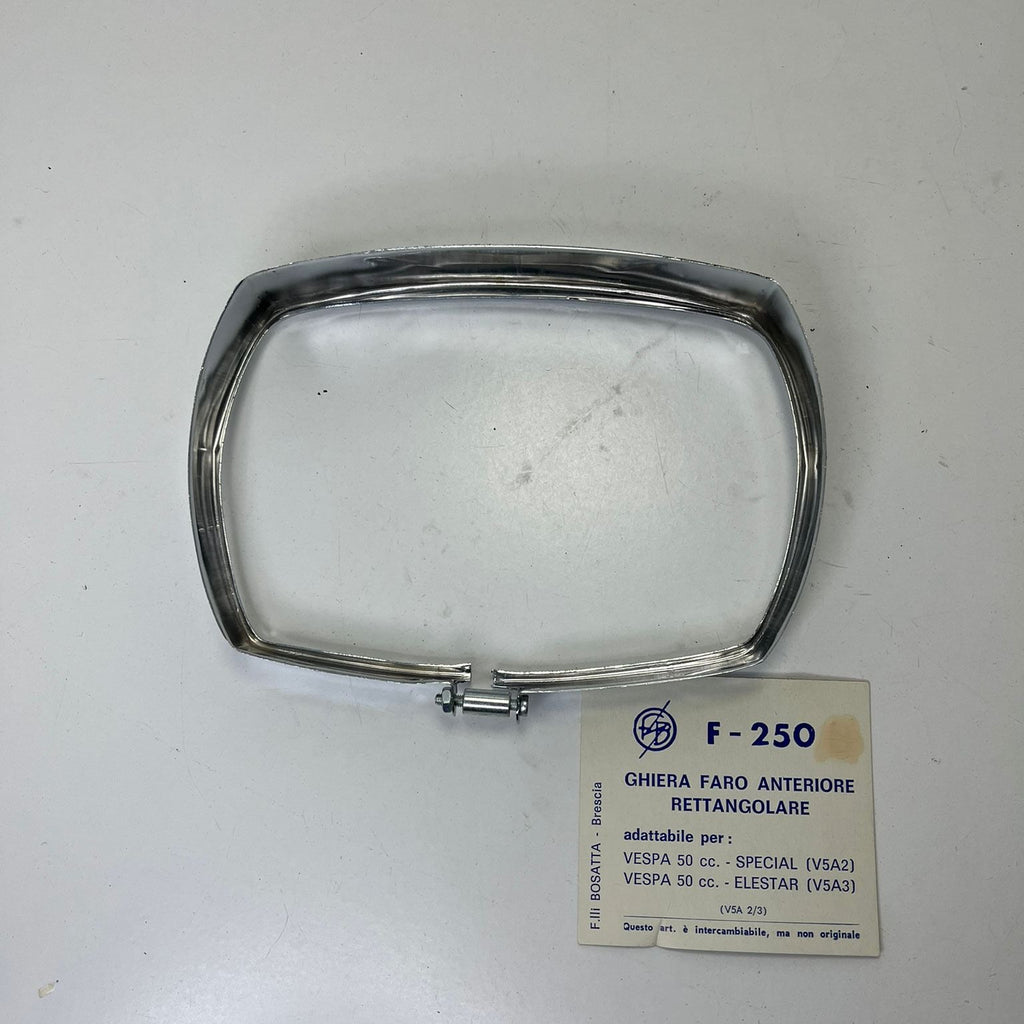 CORNICE GHIERA CROMATA FARO VESPA 50 SPECIAL/ELESTART V5A2/V5A3