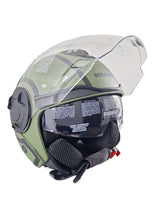 Carica l&#39;immagine nel visualizzatore di Gallery, DURALEU STRADA Casco jet visiera - Verde Militare Opaco *