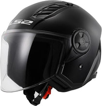 Carica l&#39;immagine nel visualizzatore di Gallery, LS2 AIRFLOW 2 GLOSS BLACK (NERO LUCIDO) CASCO JET VISIERA OF616 *
