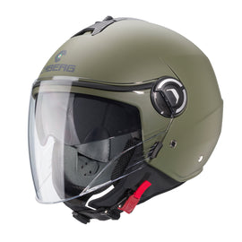Caberg Riviera V4X Matt Military Green - Casco Jet Doppia Visiera *