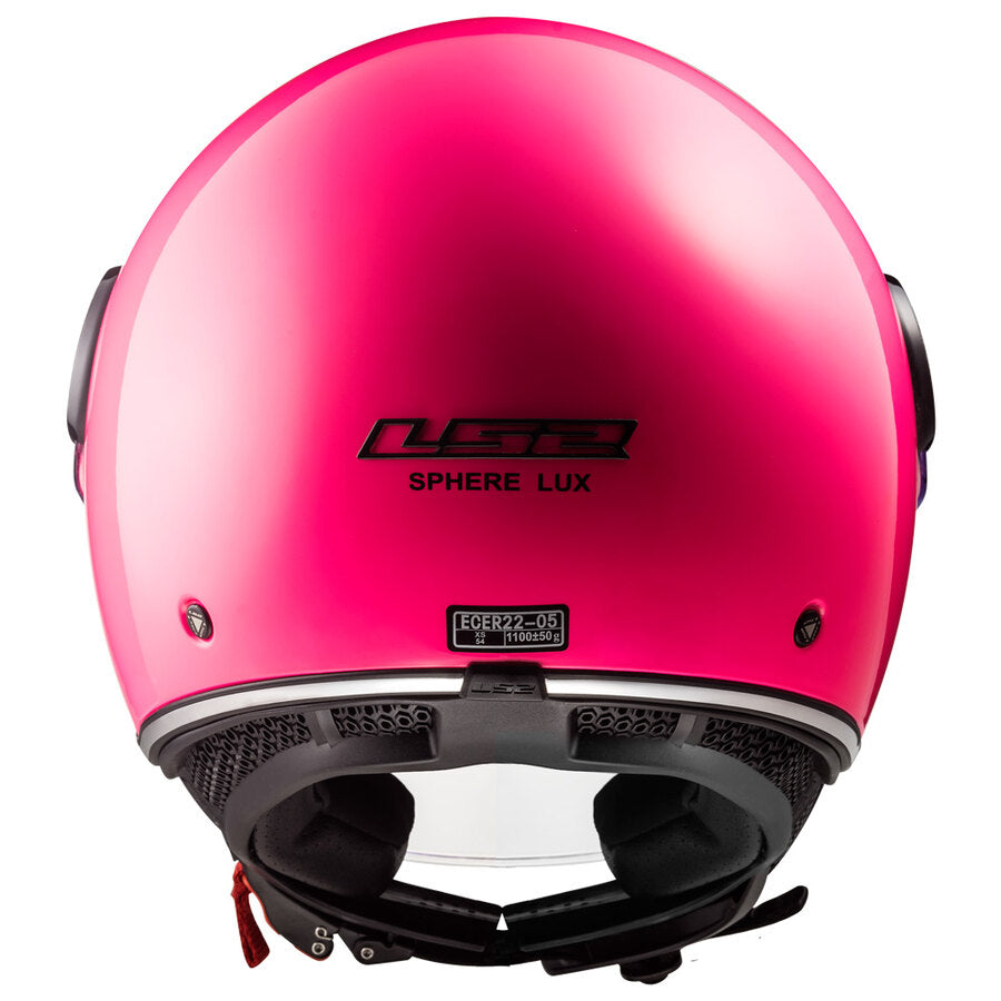 LS2 Sphere Lux 2 OF558 Casco jet visiera - Solid Fluo Pink *