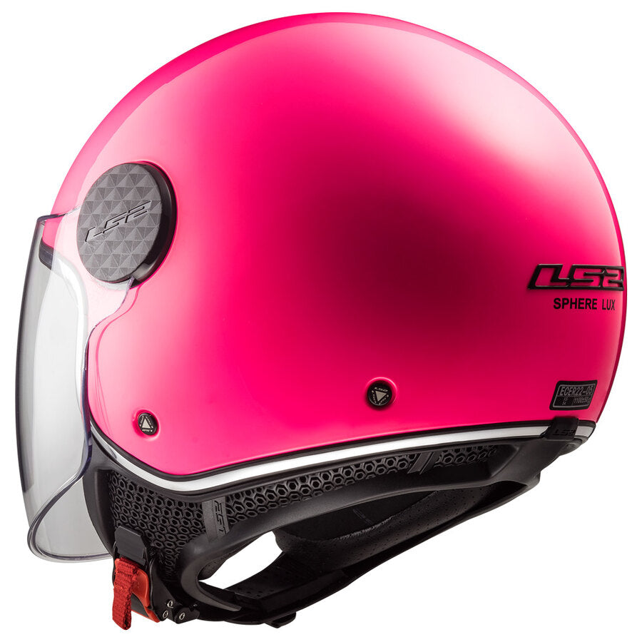LS2 Sphere Lux 2 OF558 Casco jet visiera - Solid Fluo Pink *