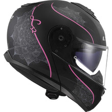Carica l&#39;immagine nel visualizzatore di Gallery, LS2 Strobe 2 FF908 -  Matt Black Pink- Casco Modulare *