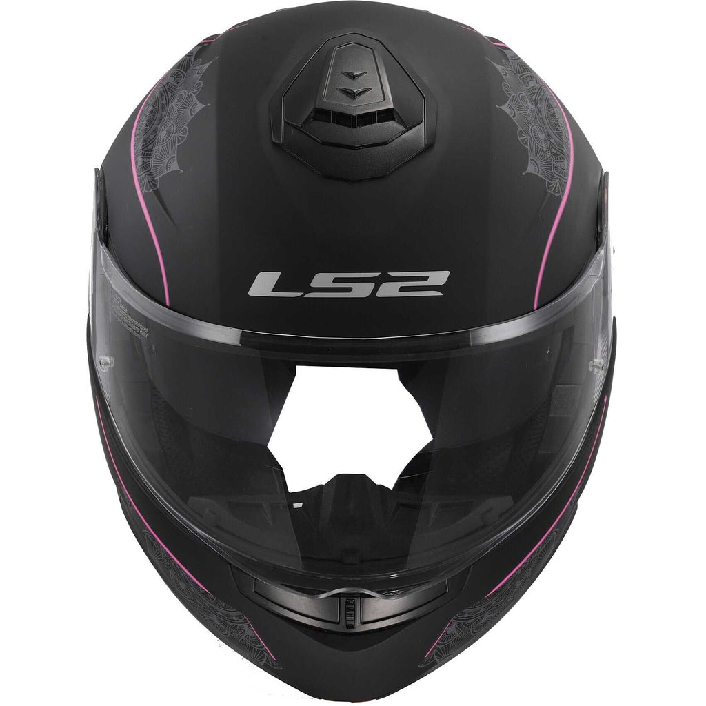LS2 Strobe 2 FF908 -  Matt Black Pink- Casco Modulare *