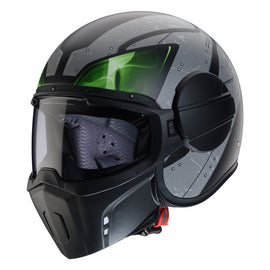 CABERG GHOST X VYRUS  - MATT BLACK/GREY/GREEN FLUO *
