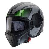 CABERG GHOST X VYRUS  - MATT BLACK/GREY/GREEN FLUO *