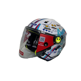 CASCO BAMBINO/JUNIOR LS2 FUNNY II NEXT LEVEL WHITE