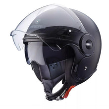 Carica l&#39;immagine nel visualizzatore di Gallery, CABERG UPTOWN - MATT BLACK - CASCO JET DOPPIA VISIERA *