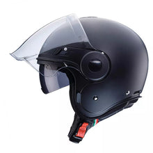 Carica l&#39;immagine nel visualizzatore di Gallery, CABERG UPTOWN - MATT BLACK - CASCO JET DOPPIA VISIERA *
