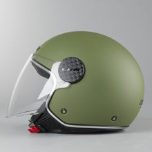 Carica l&#39;immagine nel visualizzatore di Gallery, LS2 Sphere Lux Verde Militare Opaco Casco Jet Visiera - OF558 *