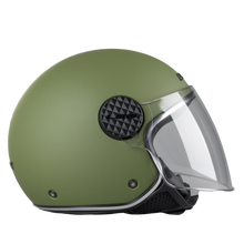 Carica l&#39;immagine nel visualizzatore di Gallery, LS2 Sphere Lux Verde Militare Opaco Casco Jet Visiera - OF558 *