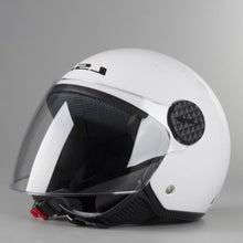 Carica l&#39;immagine nel visualizzatore di Gallery, LS2 Sphere Lux Gloss White - Casco Jet Visiera OF558 *
