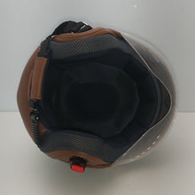 Carica l&#39;immagine nel visualizzatore di Gallery, * Duraleu Easy - Verde Militare Opaco / Military Green  Casco Jet Visiera Vintage Misura S