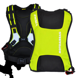 MOTOAIRBAG VZERO ALTO VISI-NERO ZAINO MOTO GIACCA GIUBBOTTO PROTTETIVO