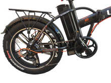 Carica l&#39;immagine nel visualizzatore di Gallery, Fat Bike Lem Telaio Dritto E-Bike Orlando Comfort  -Nera e Arancione-