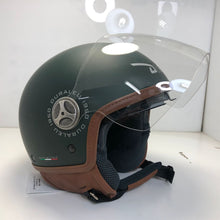 Carica l&#39;immagine nel visualizzatore di Gallery, * Duraleu Easy 2.1- Verde Militare Opaco/ Military Green - Casco Jet Visiera Vintage