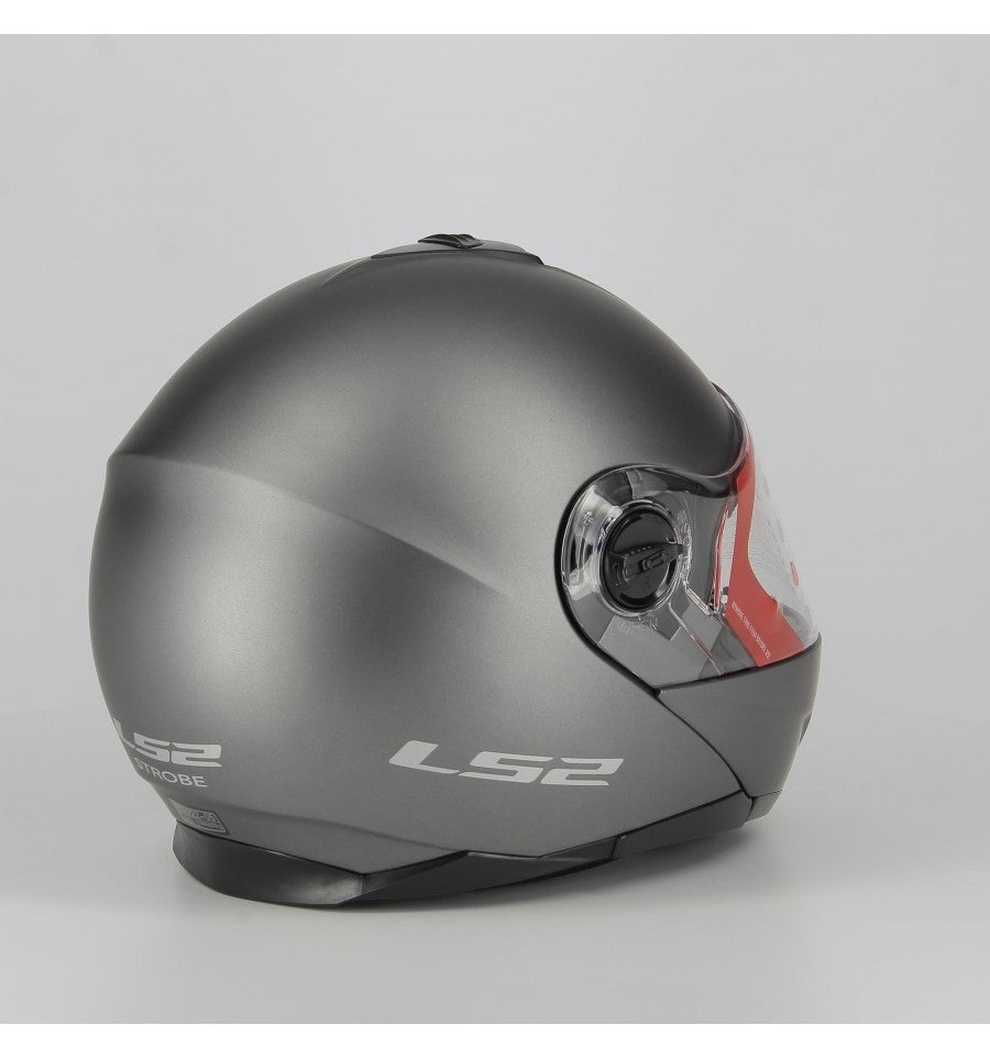 LS2 Strobe FF325 - Matt Titanium  - Casco Modulare XXL *