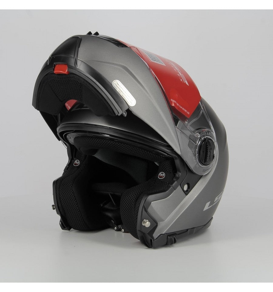 LS2 Strobe - Matt Titanium  - Casco Modulare Apribile