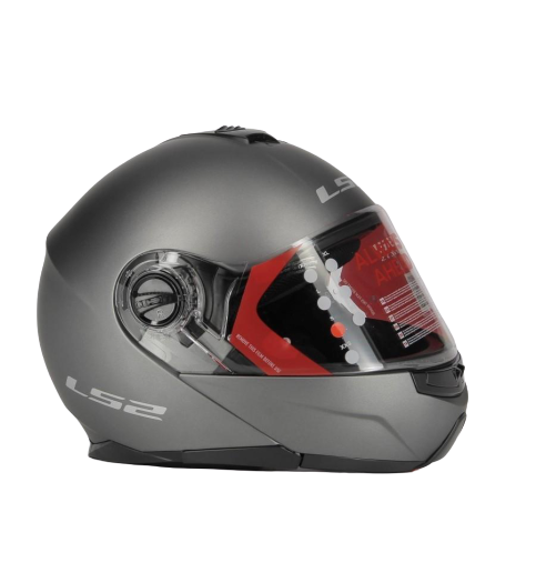 LS2 Strobe FF325 - Matt Titanium  - Casco Modulare XXL *
