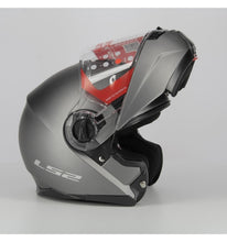 Carica l&#39;immagine nel visualizzatore di Gallery, LS2 Strobe FF325 - Matt Titanium  - Casco Modulare XXL *