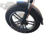 Carica l&#39;immagine nel visualizzatore di Gallery, Fat Bike Lem Telaio Dritto E-Bike Orlando Comfort  -Nera e Arancione-