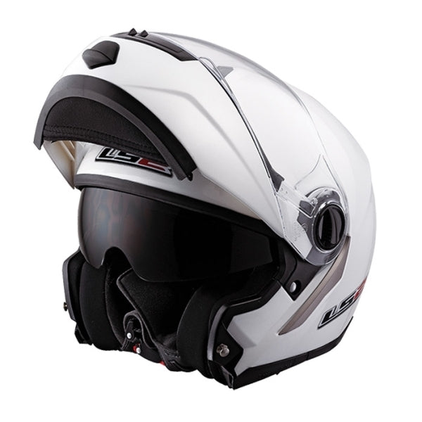 LS2 Ride - Bianco Lucido - Casco Modulare Apribile Senza scatola Originale