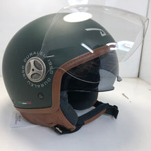 Carica l&#39;immagine nel visualizzatore di Gallery, * Duraleu Easy 2.1- Verde Militare Opaco/ Military Green - Casco Jet Visiera Vintage