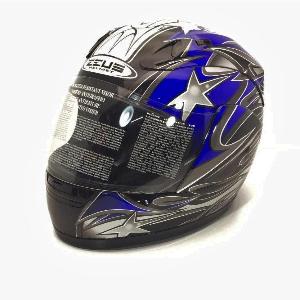 Zeus 803C - BLU/ARGENTO - Casco Integrale BLACK FRIDAY