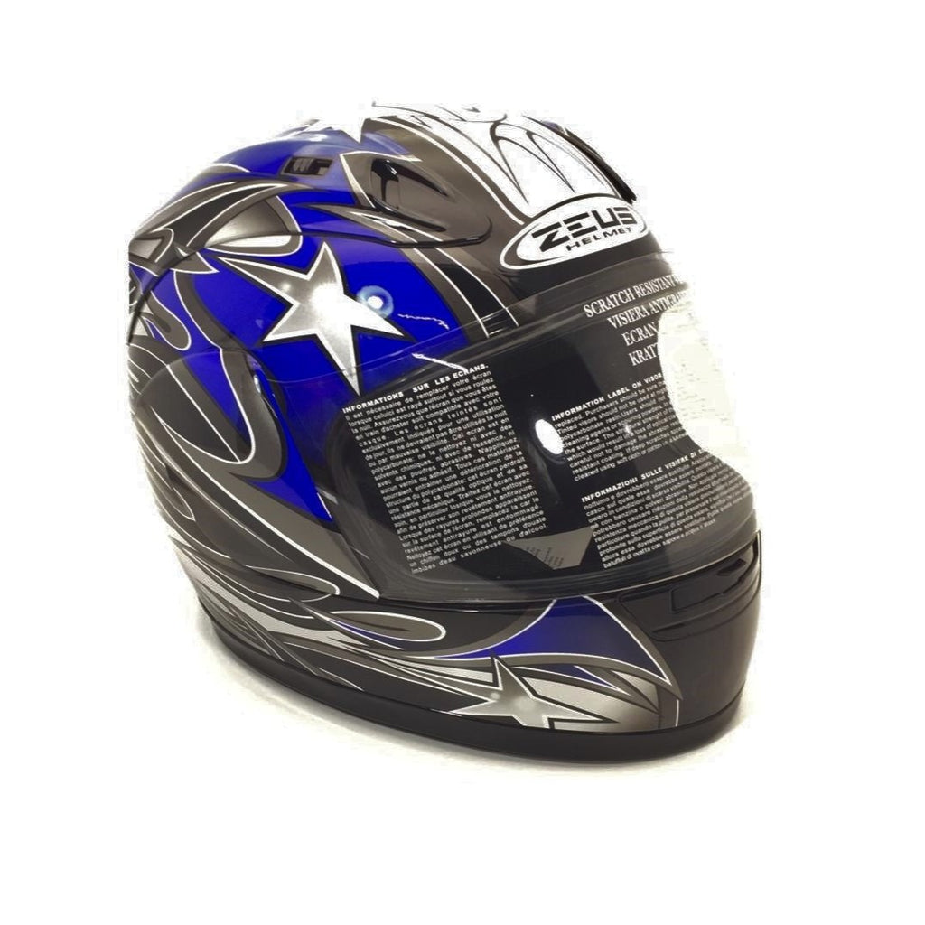 Zeus 803C - BLU/ARGENTO - Casco Integrale BLACK FRIDAY