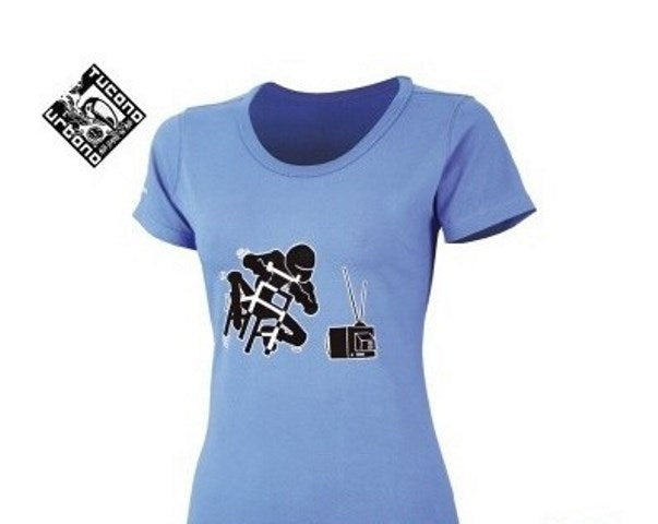 Tucano Urbano T-Shirt Lady Traffic  - Azzurro *