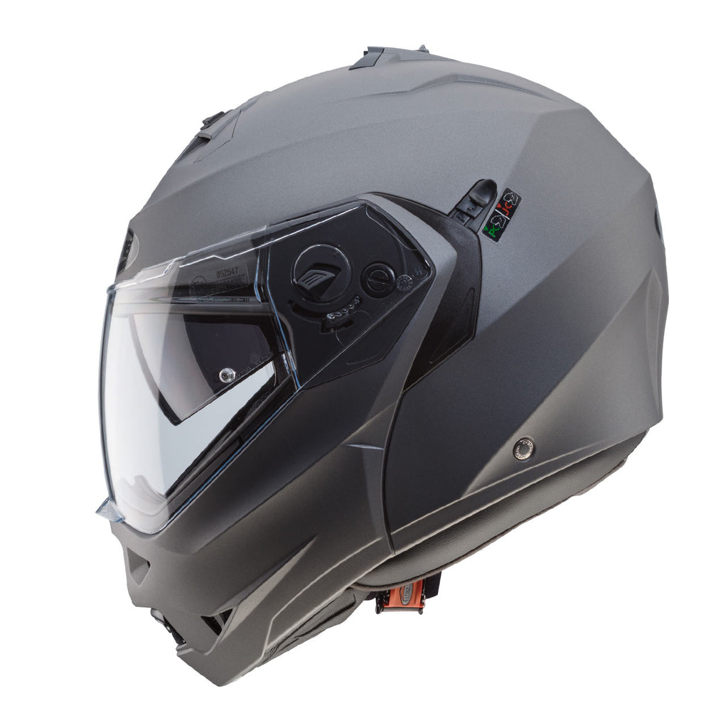 CASCO APRIBILE MODULARE CABERG DUKE II  MATT GUN METAL ANTRACITE OPACO