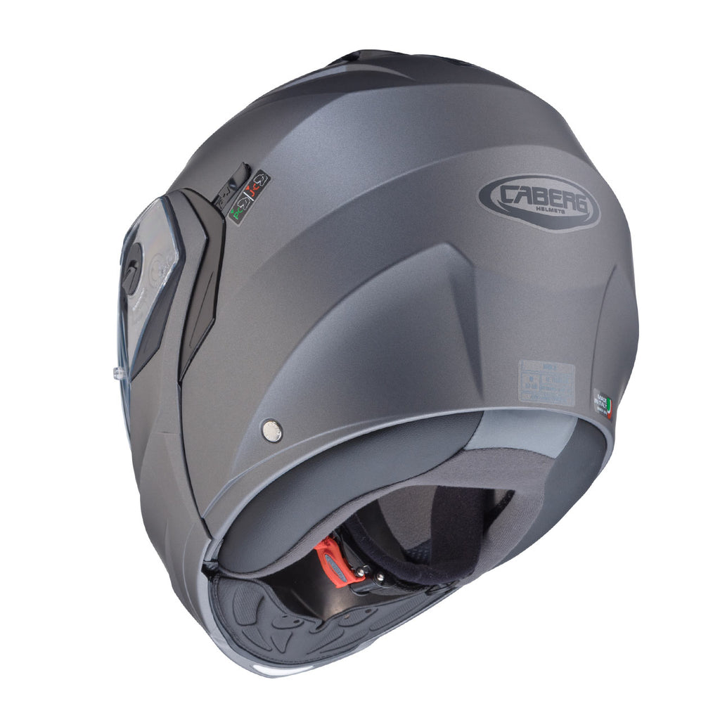 CASCO APRIBILE MODULARE CABERG DUKE II  MATT GUN METAL ANTRACITE OPACO