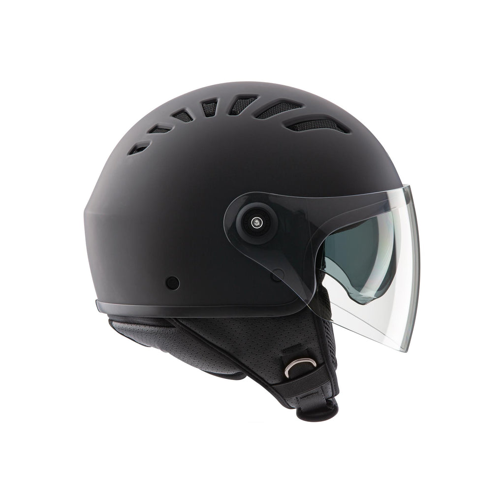 Casco Demi-Jet Doppia VisieraTucano Urbano EL TOP Grigio Carbone Opaco 1230-78 *