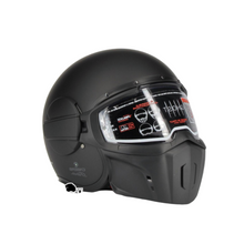 Carica l&#39;immagine nel visualizzatore di Gallery, * Caberg Ghost X Matt Black - Casco Moto Cafe Racer  Casco Jet Visiera Componibile